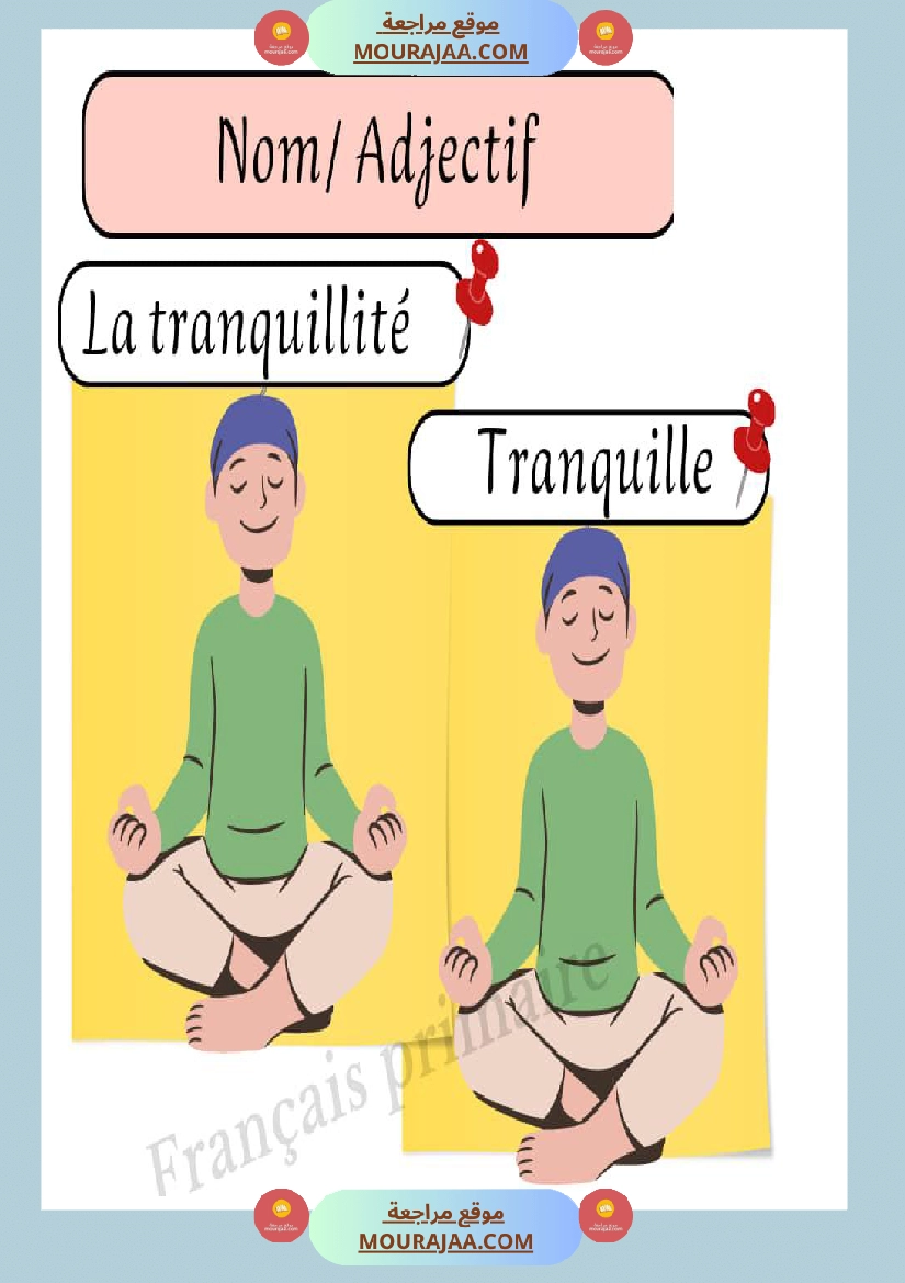 affichage nom adjectif