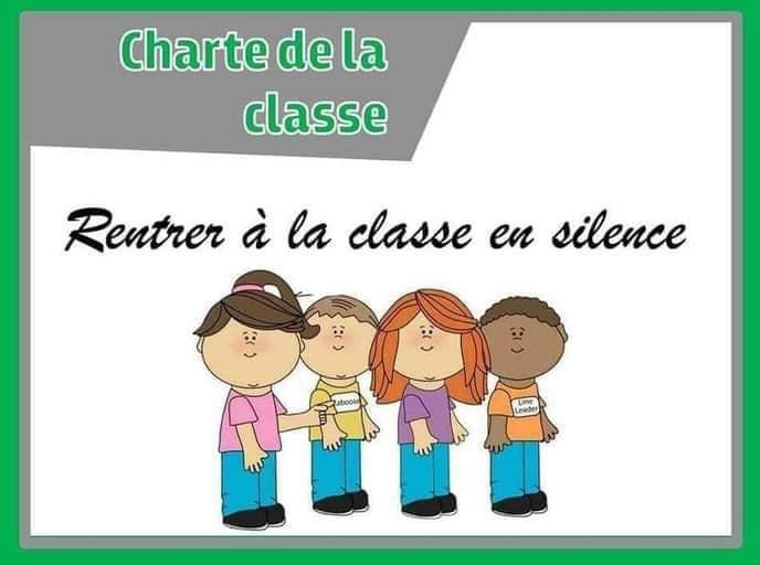 affiche charte de la classe
