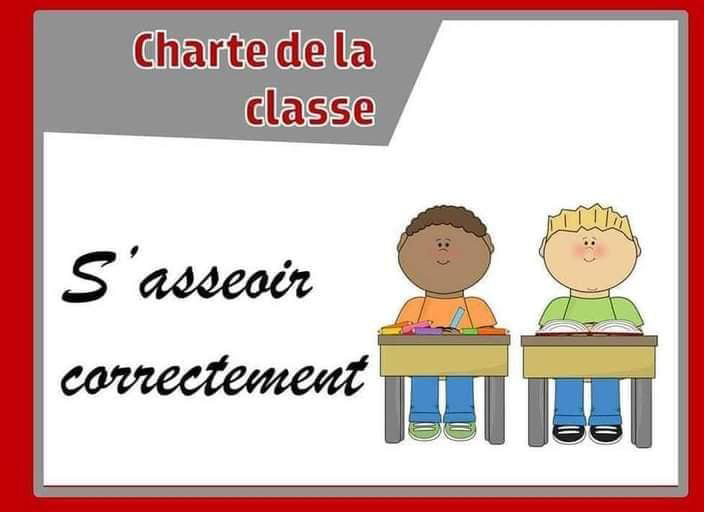 affiche charte de la classe