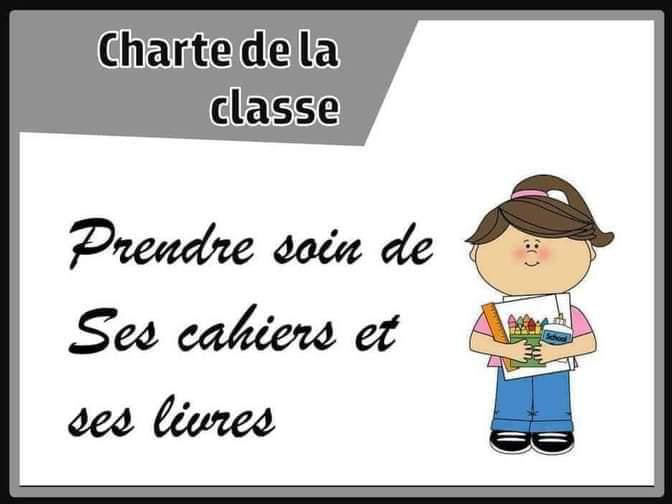 affiche charte de la classe