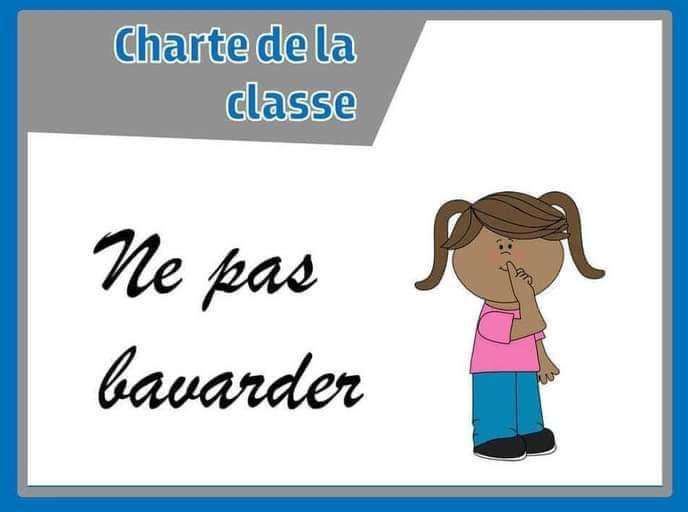 affiche charte de la classe