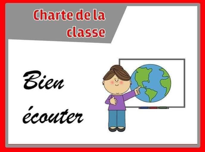 affiche charte de la classe