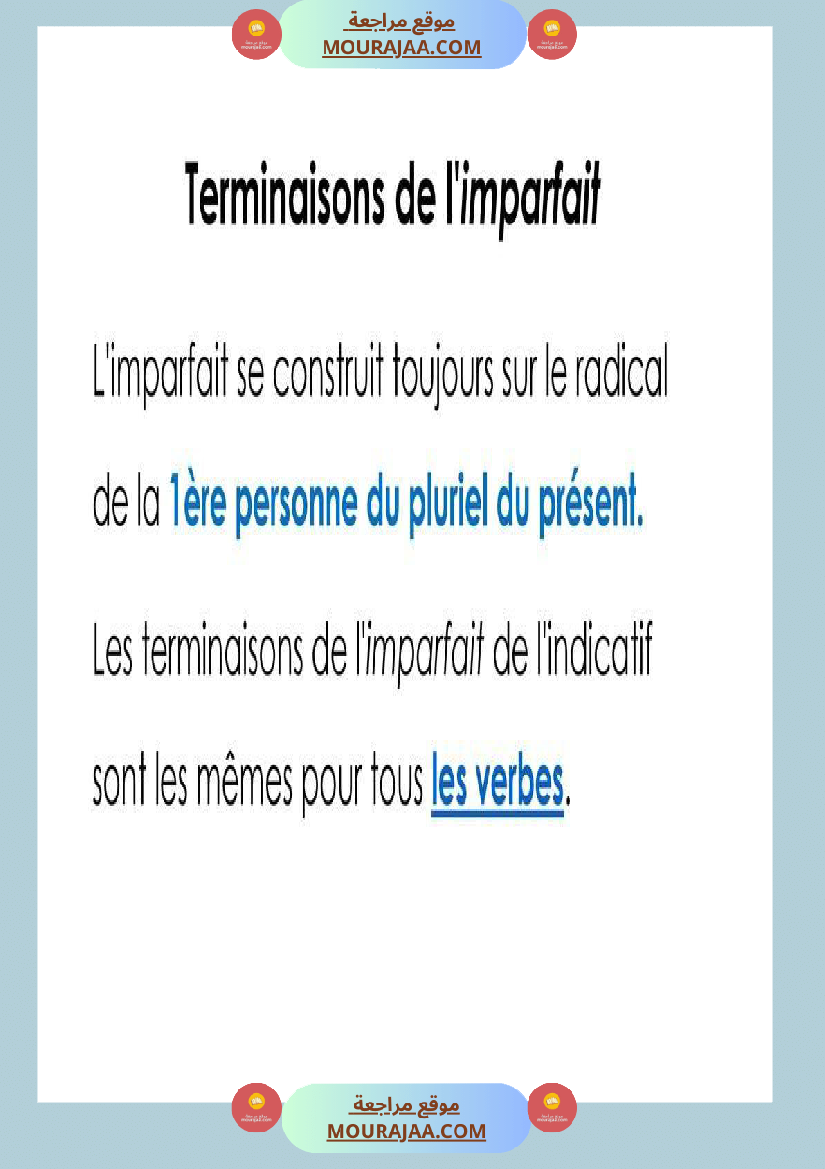 l imparfait de l indicatif