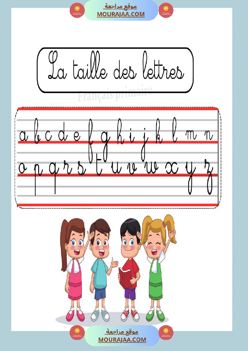 la taille des lettres