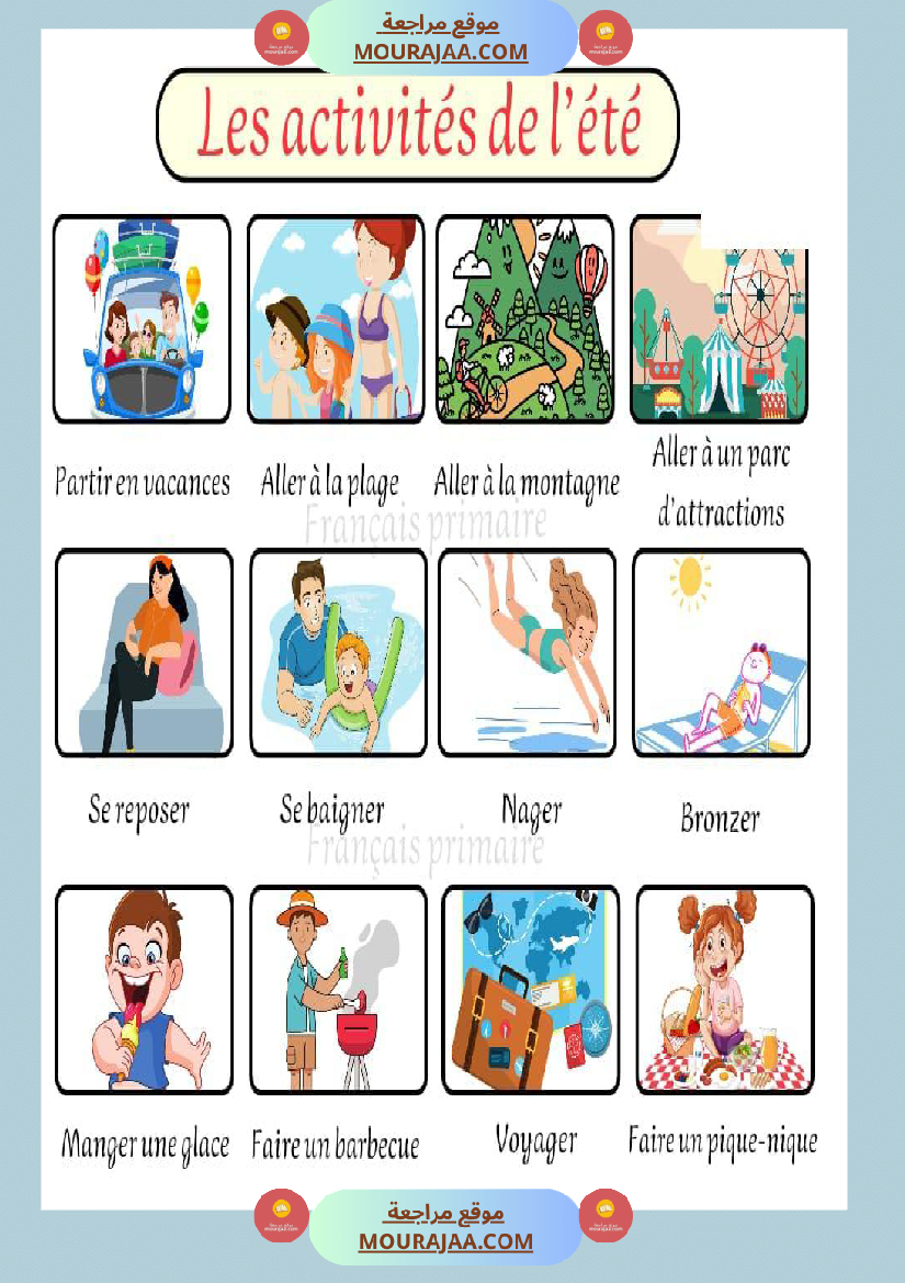 les activities de l ete