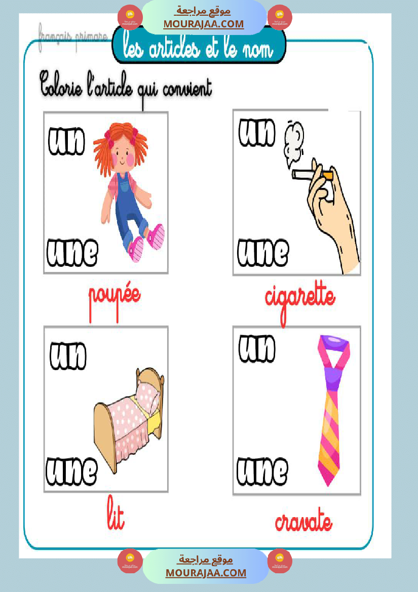 les articles et le nom