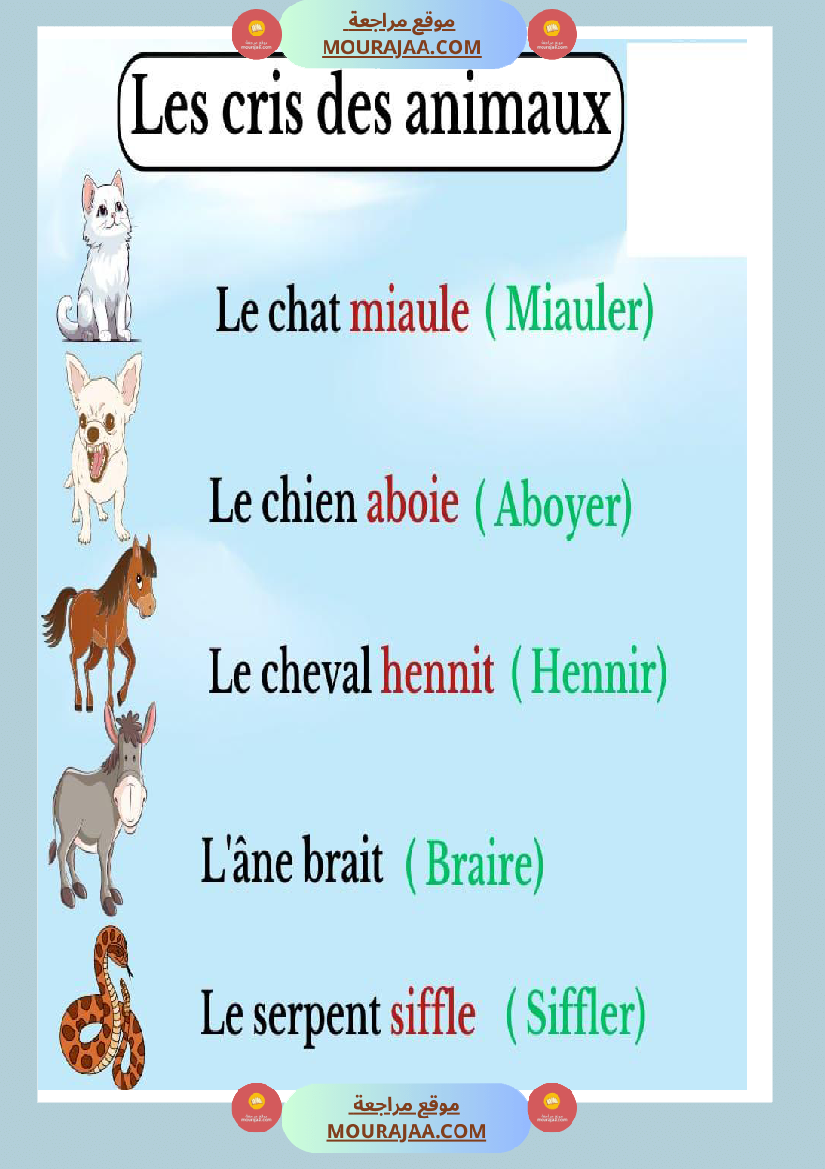 les cris des animaux