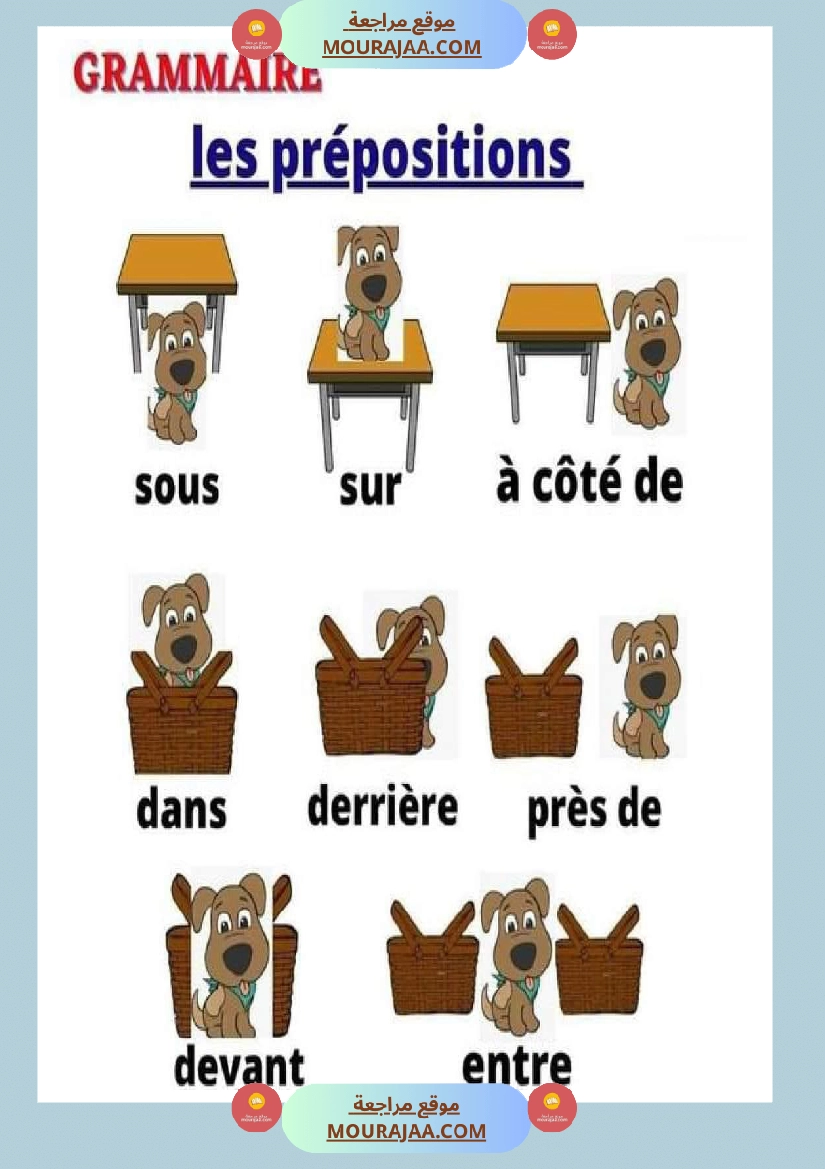 les prepositions