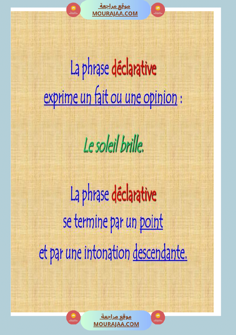 les types de phrases