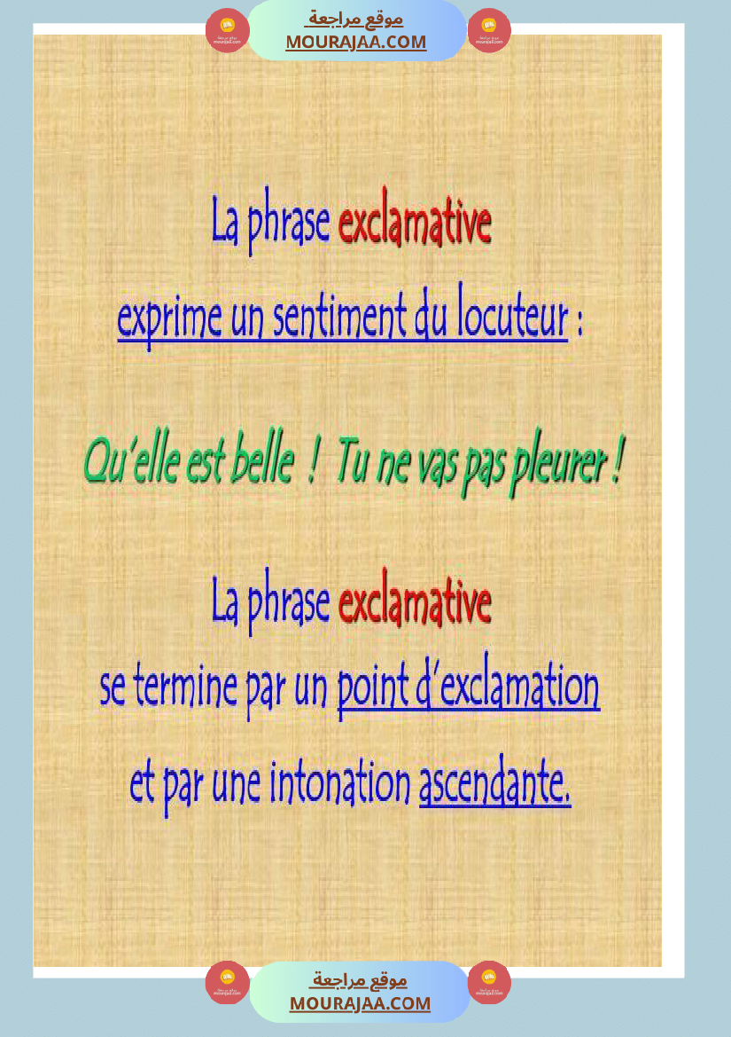 les types de phrases