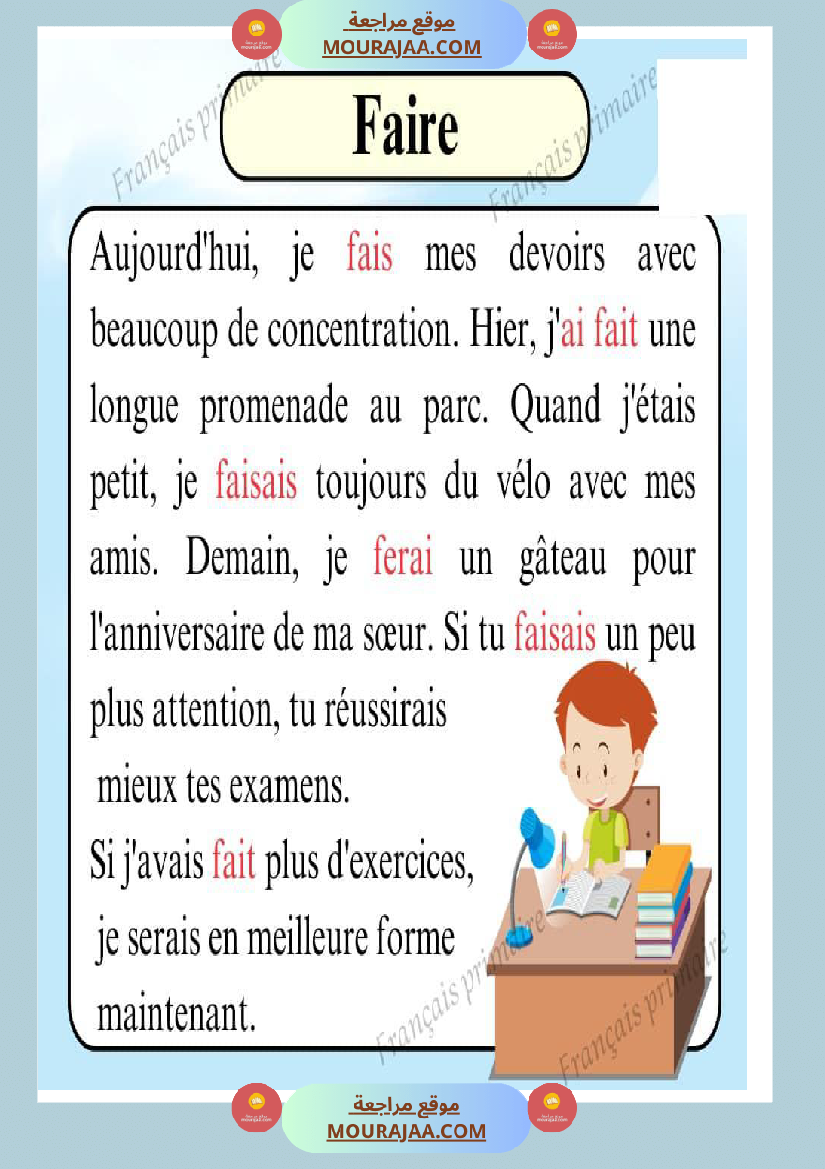 les verbes dans un texte