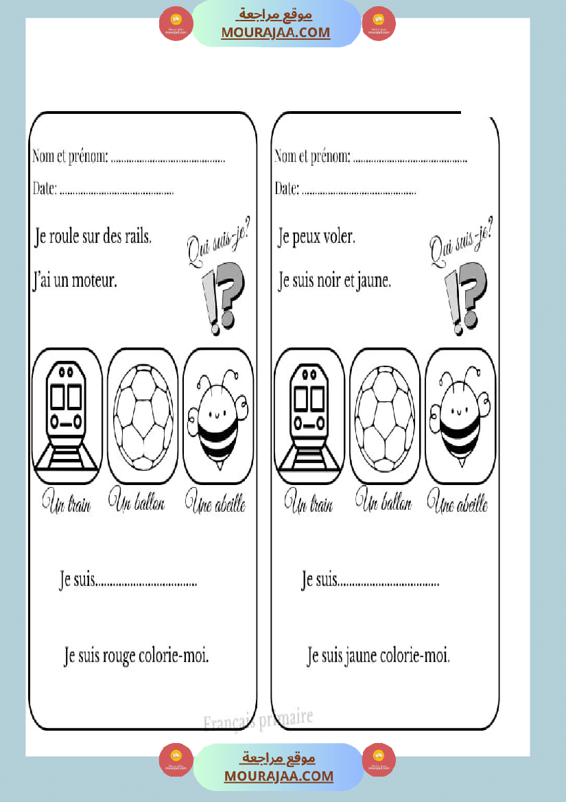 repondre avec coloriage