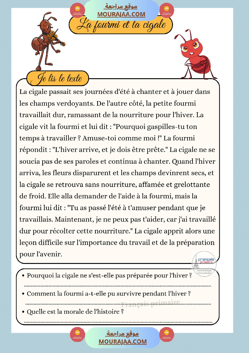 texte sur les animaux