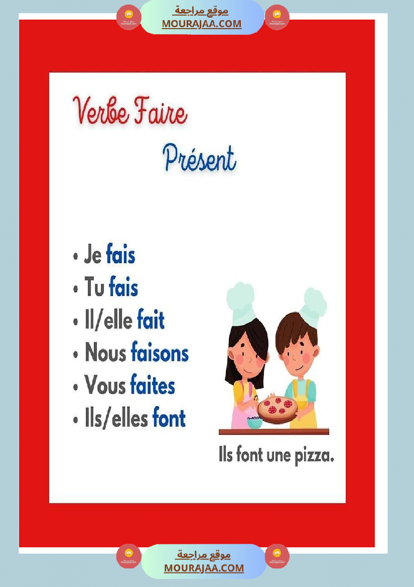 verbe faire au present