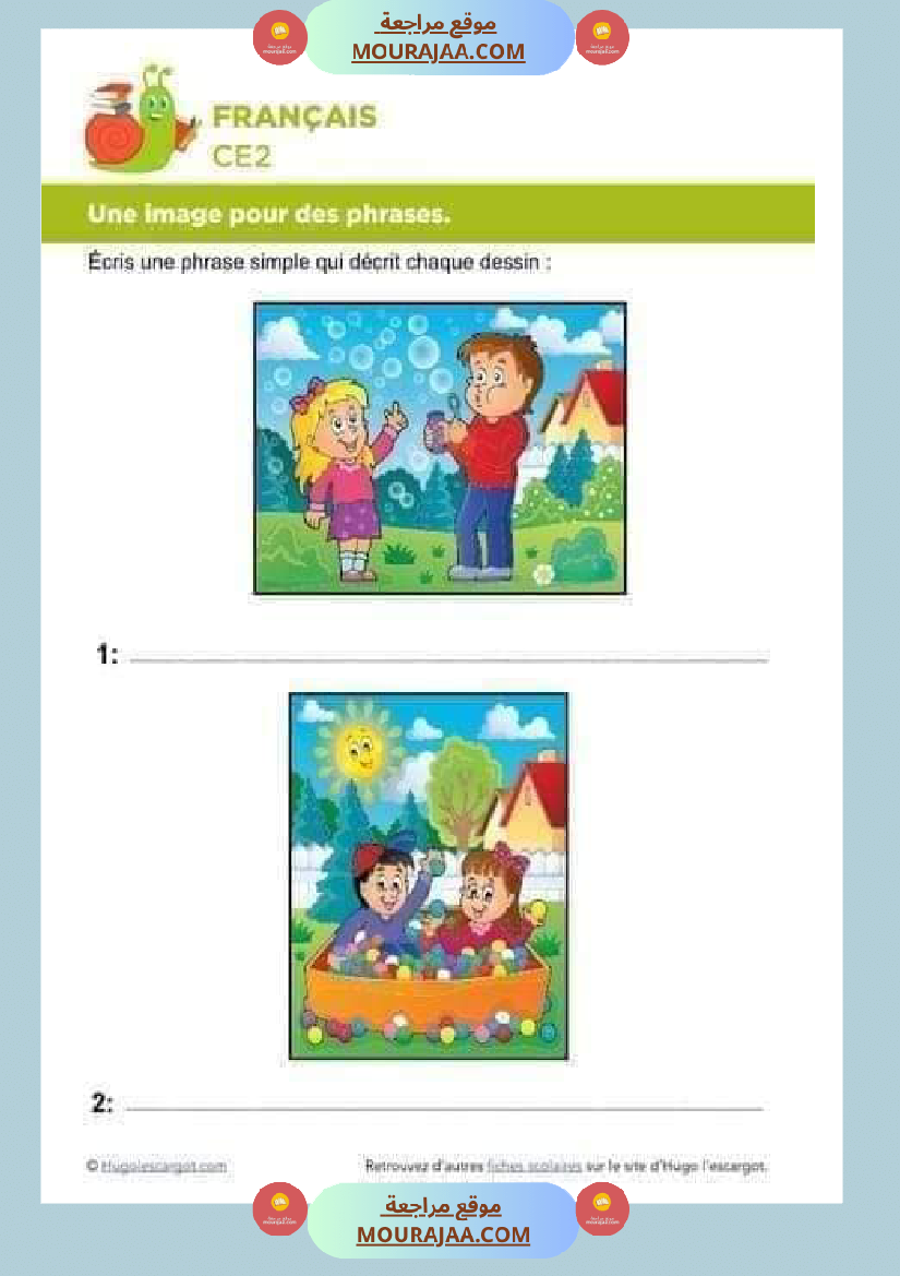 revision francais 4eme annee 1ere trimestre