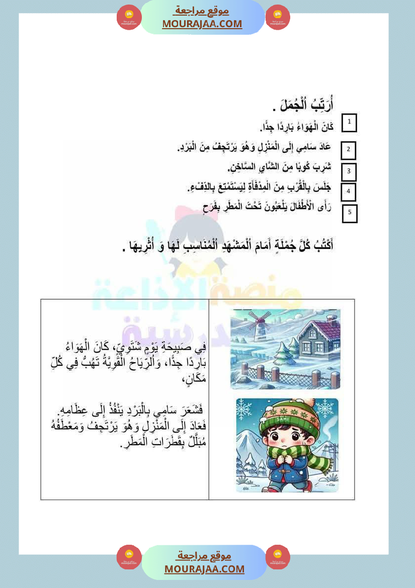 باقة كن الانتاجات منقولة لأبطال السنة الاولى