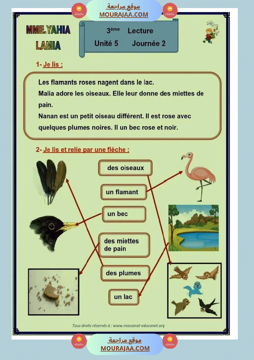 epreuve d examen 3eme 2tr lecture