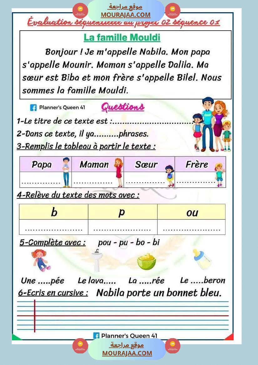 les repas 3eme annee