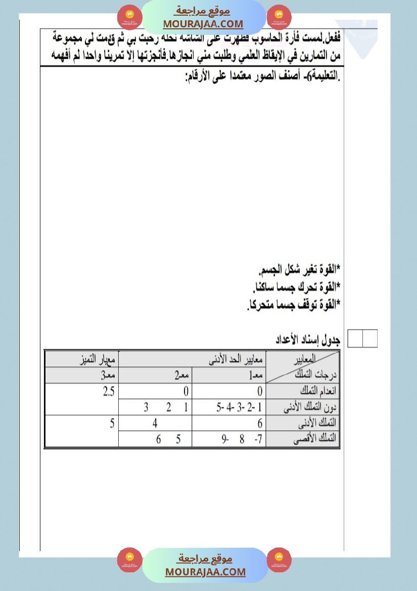 امتحانات إيقاظ علمي سنة ثانية ابتدائي ثلاثي الثالث 