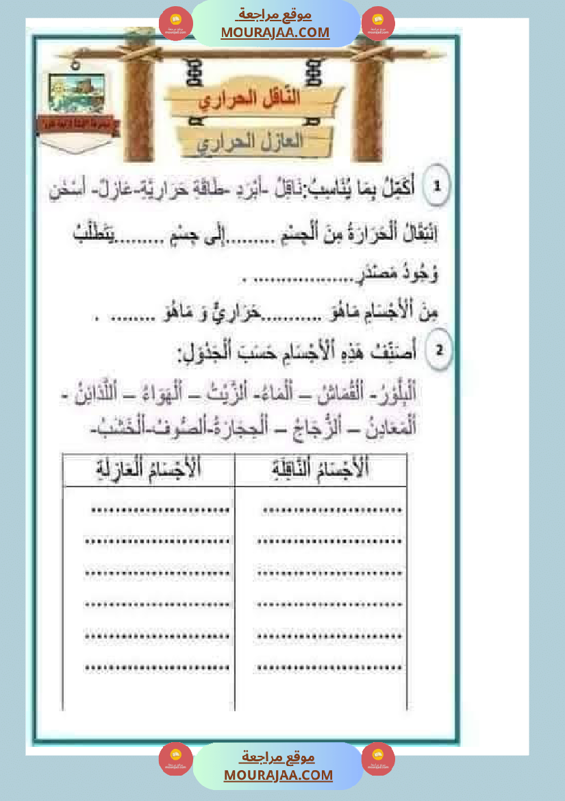 إيقاظ علمي سنة رابعة ثلاثي الثالث 