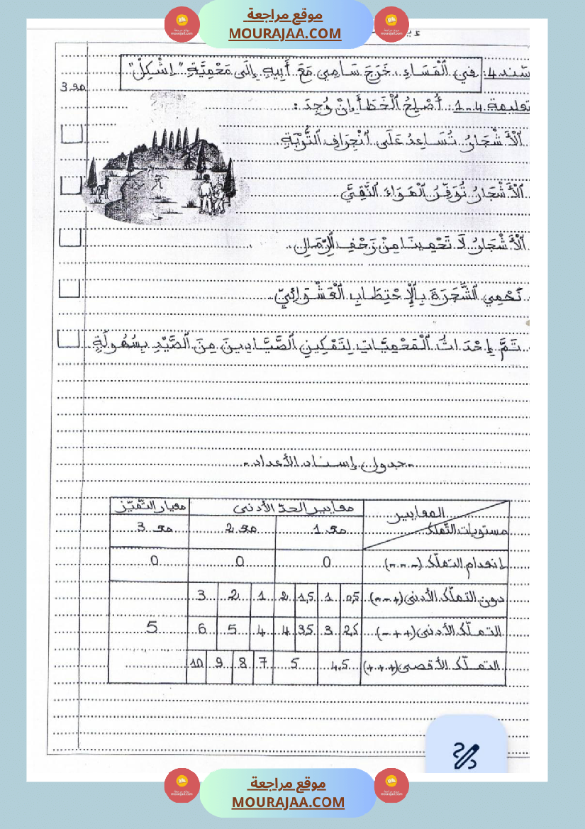 امتحانات_إيقاظ_علمي_سنة_ثالثة_ابتدائي_ثلاثي_الثالث_