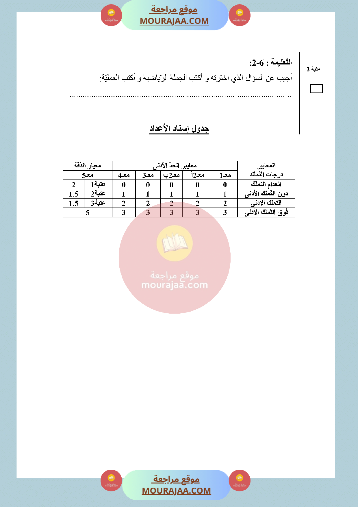 امتحان_رياضيات_سنة_الأولى_الثلاثي_الثالث