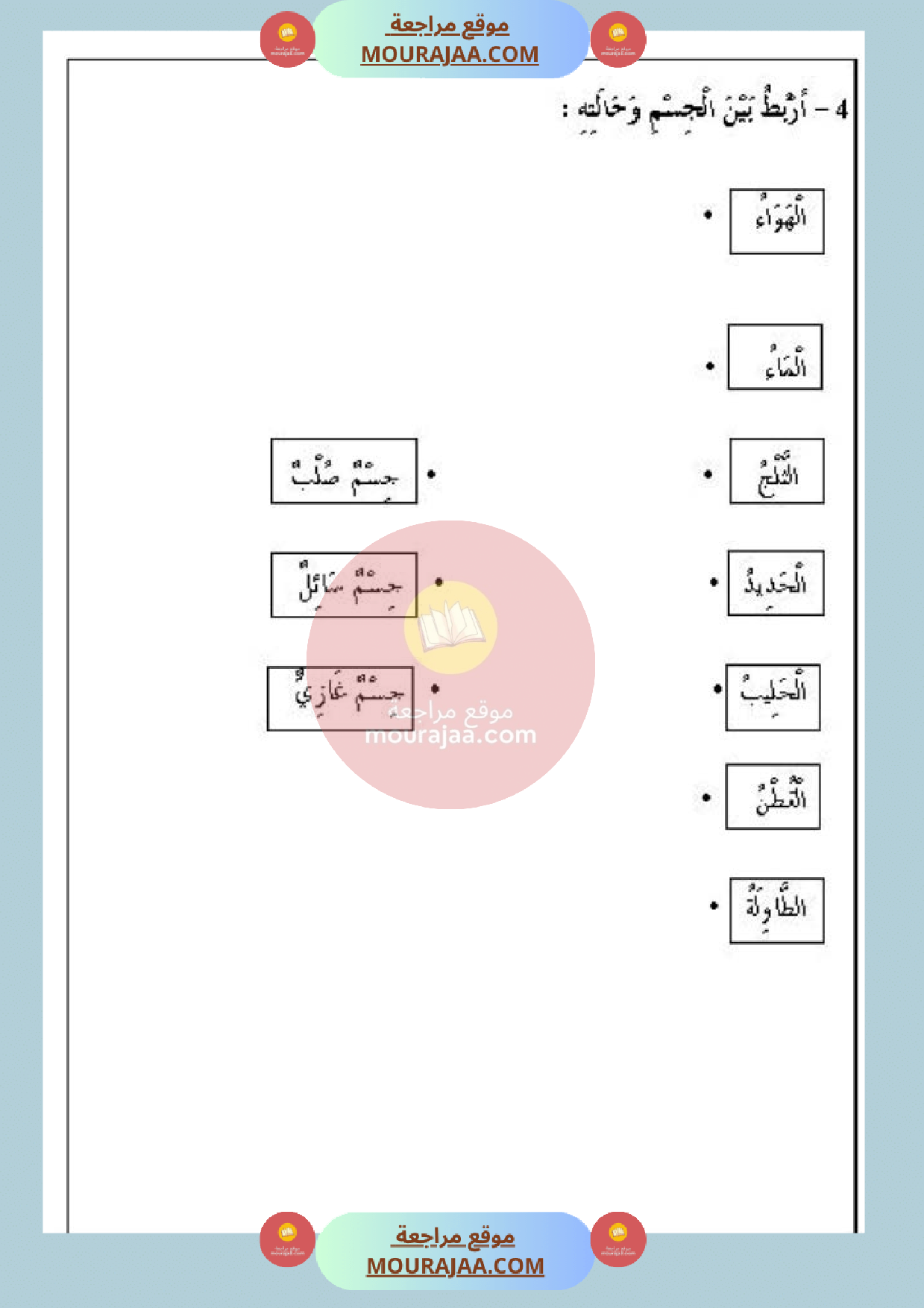 تمارين حول محور المادة سنة أولى