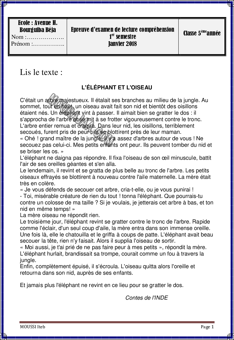 epreuve lecture 5eme annee 1tr 2022-16