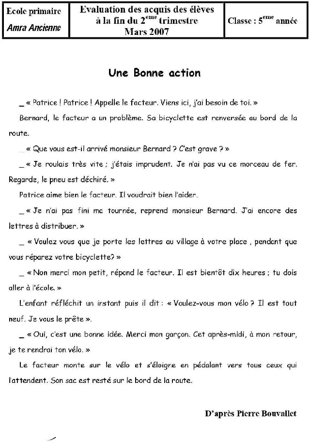 epreuve lecture comprehension cinquieme annee 2tr 22 (4)