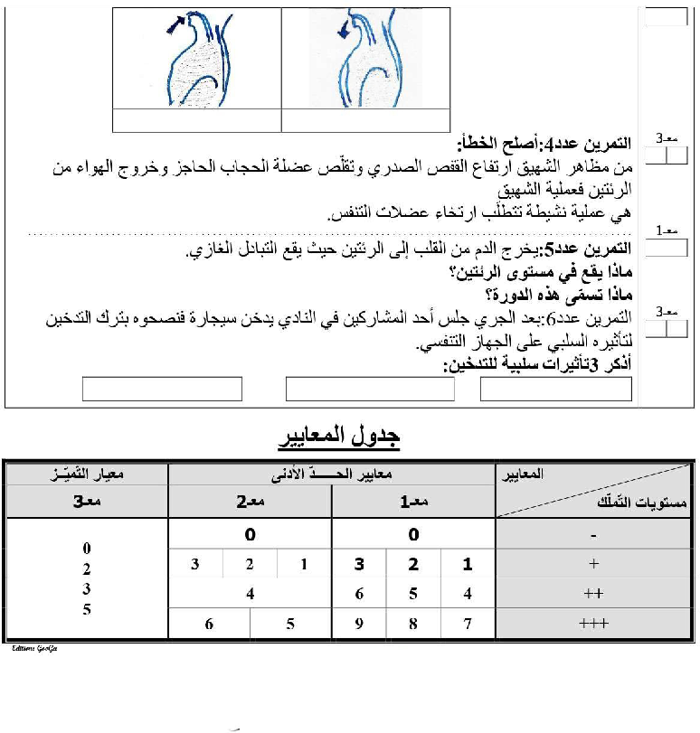 امتحان ايقاظ علمي سنة االخامسة الثلاي الثاني9