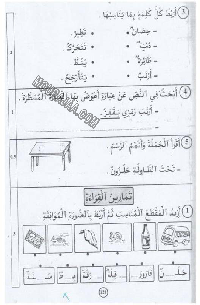 حروف و قراءة سنة 13اولى