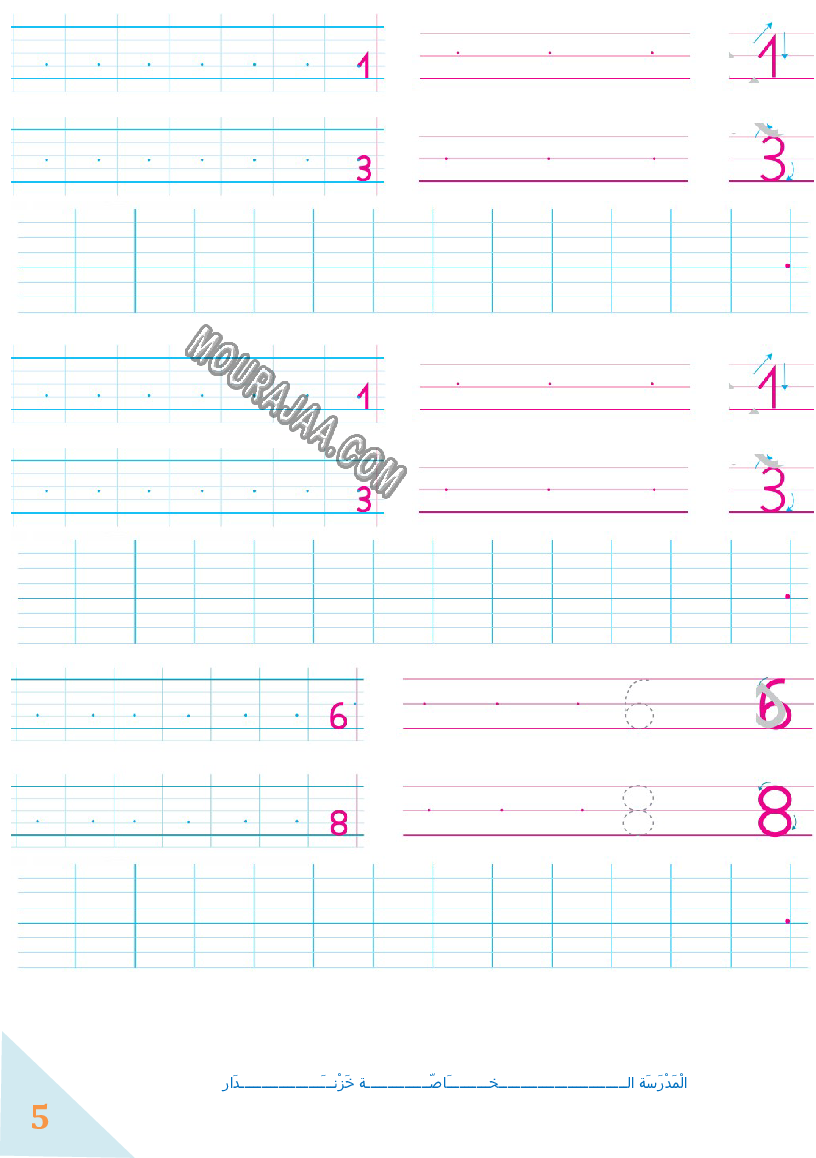 مراجعة رياضيات سنة اولى الثلاثي الاول 2022