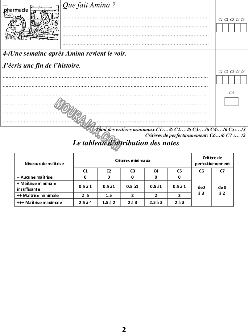 production 2eme T 4em A laila