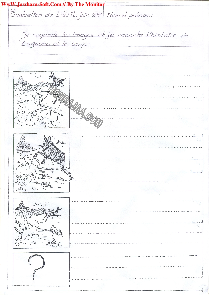 epreuve production 4eme anne 3tr 200