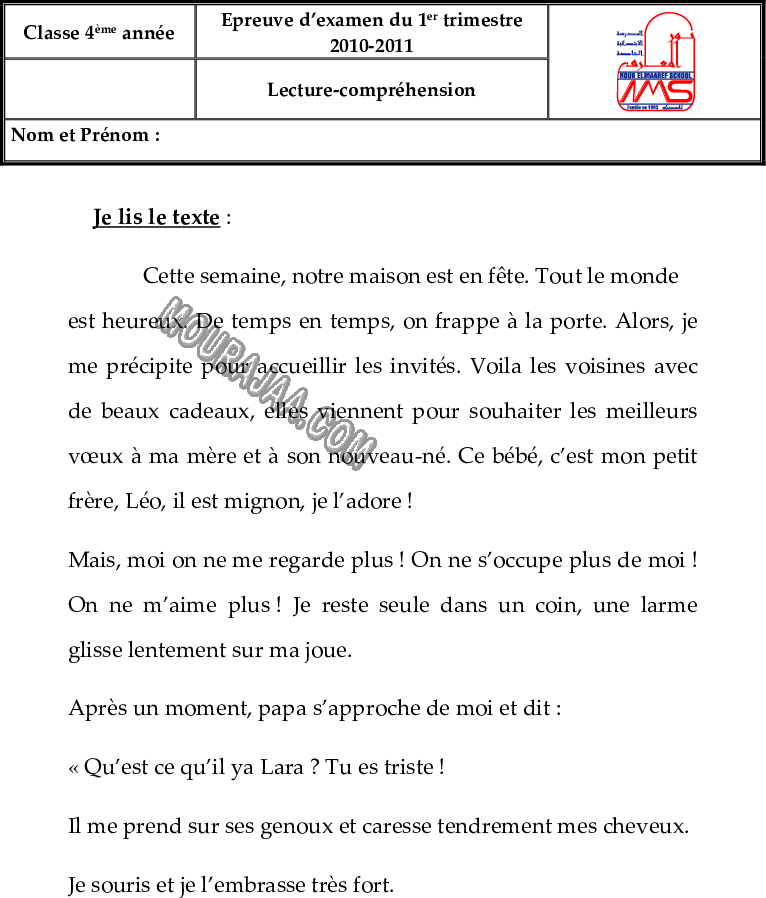 Lecture-السنة الرابعة,-الثلاثي الأول-3