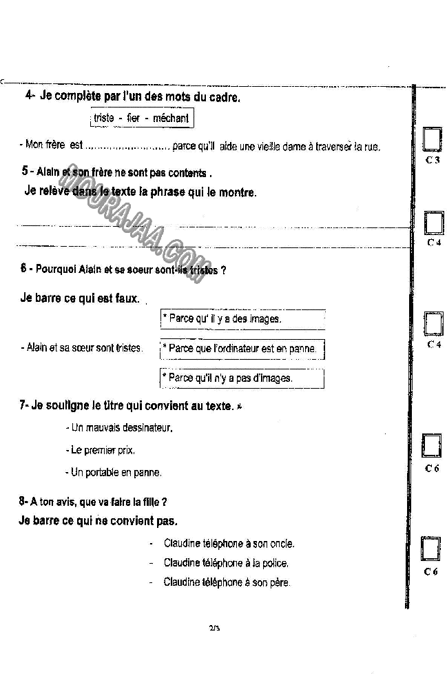 epreuve_francais_4eme_anne_3tr_209