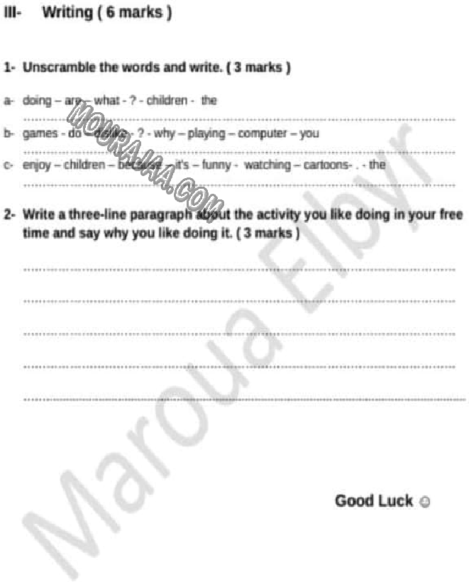 evaluation anglais 6eme 1tr 2022-8