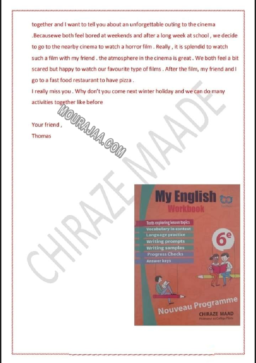 evaluation anglais 6eme 1tr avec correction 2022