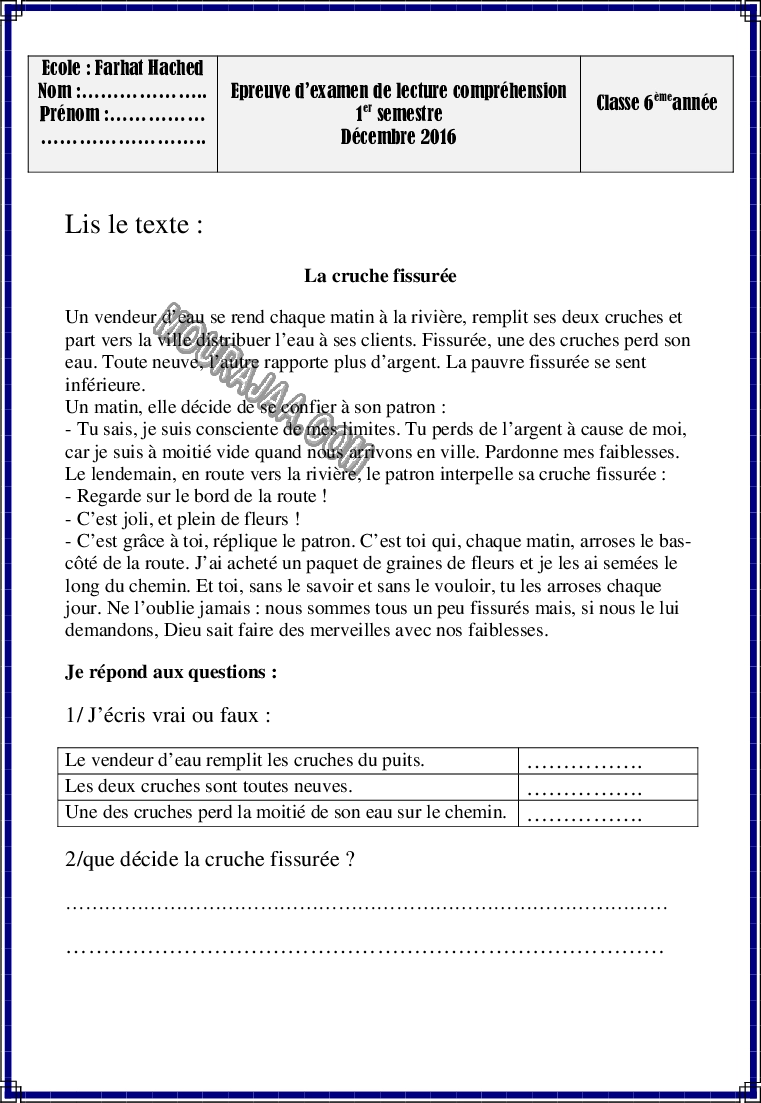 epreuve lecture 6eme annee 1tr 2022-15