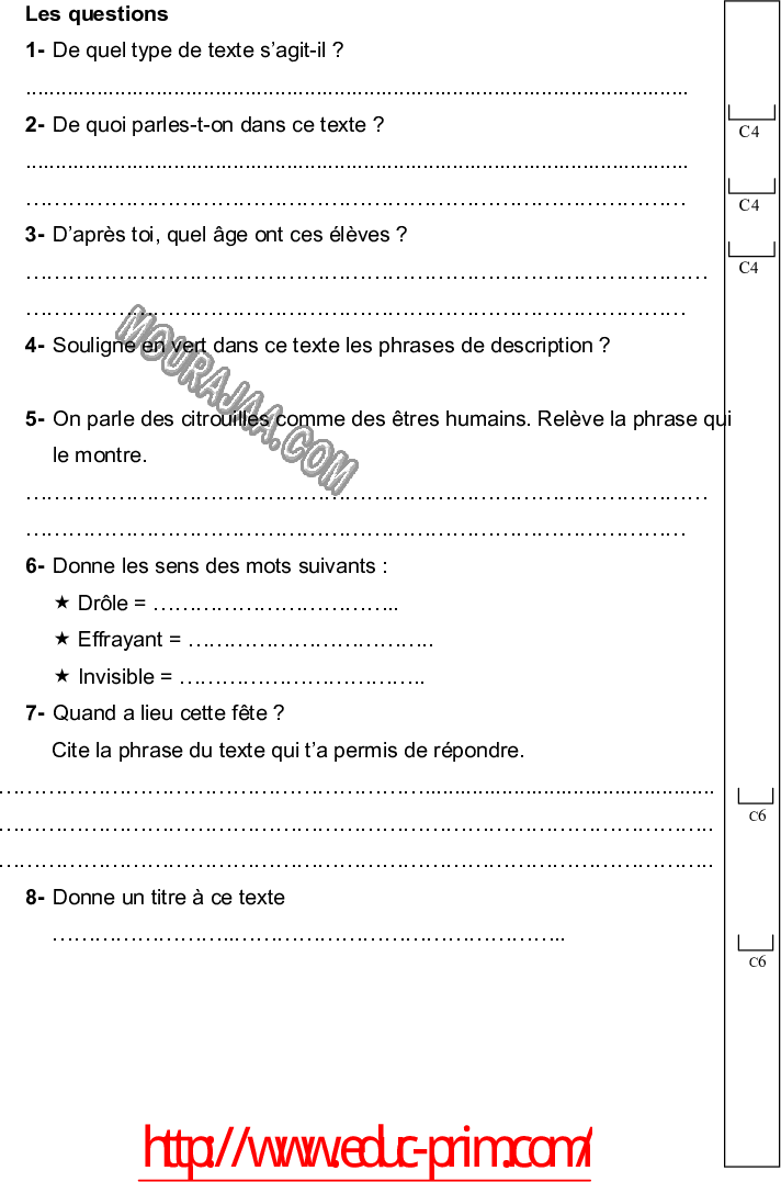 epreuve francais 6eme 3tr 225