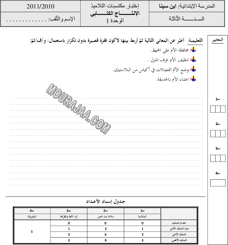 انتاج كتابي ثلاثي اول (4)