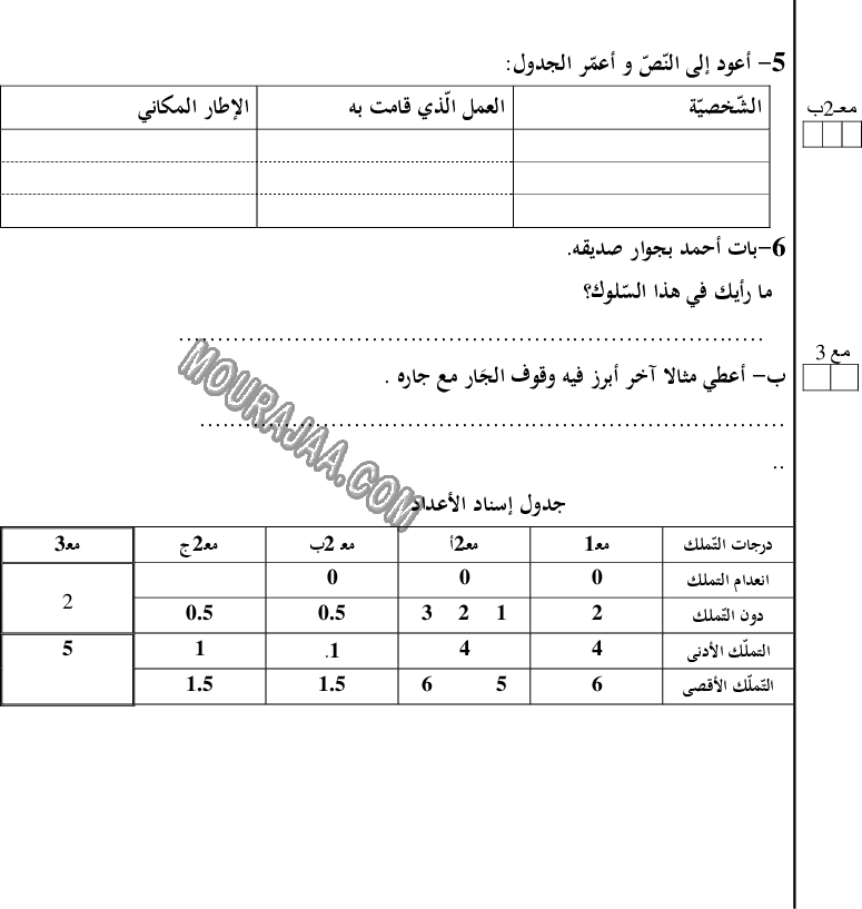 قراءة ثلاثي الثاني (5)