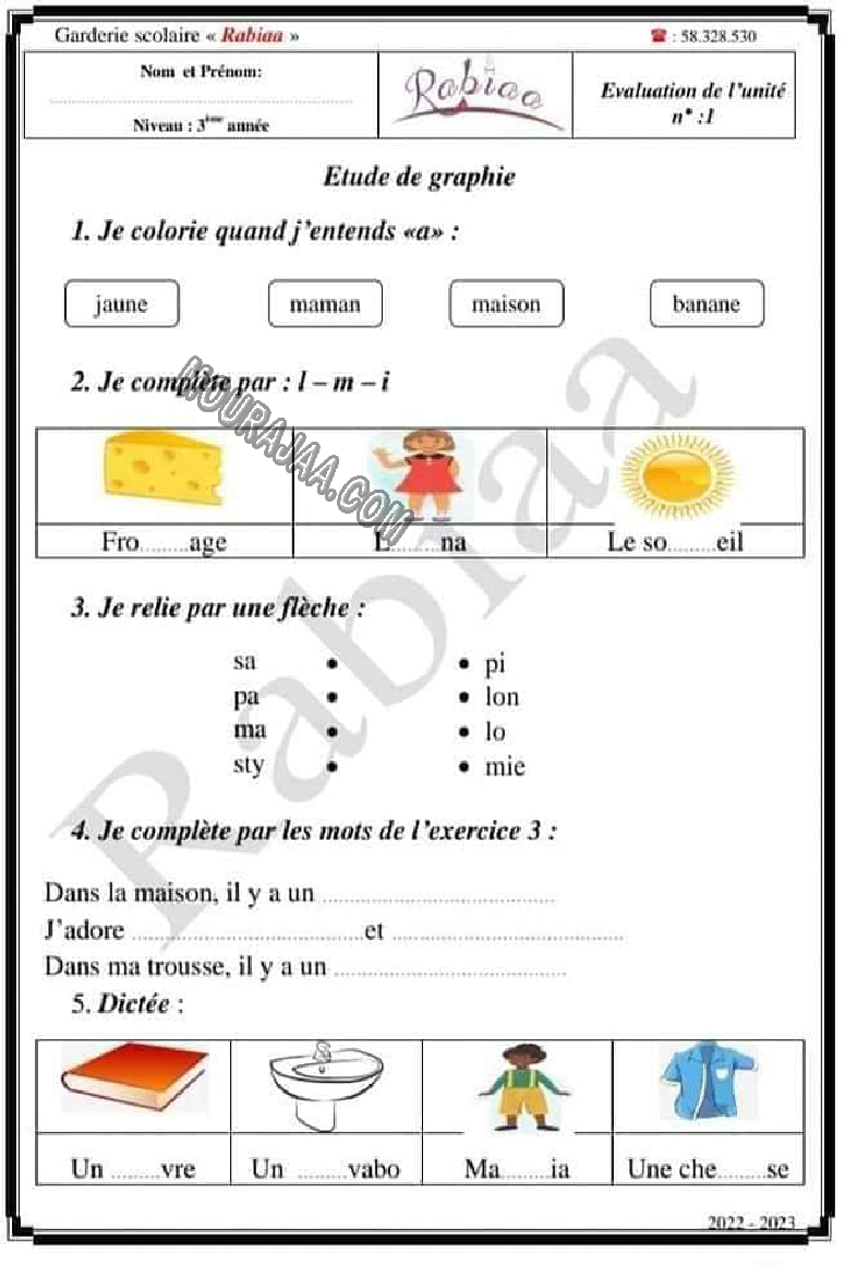 evaluation unite 1 2022-2