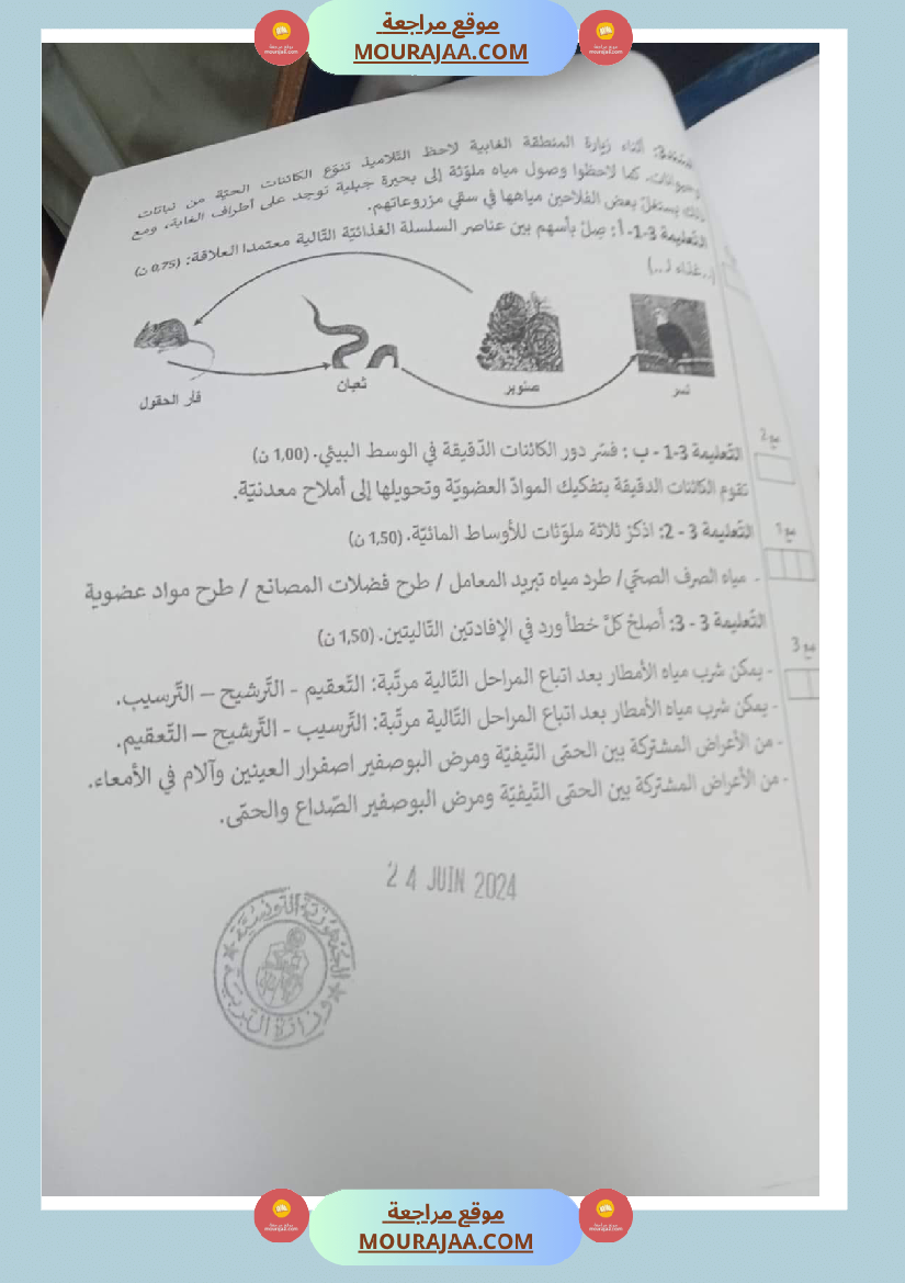 الاصلاح الرسمي لمناظرة الايقاظ العلمي 2024