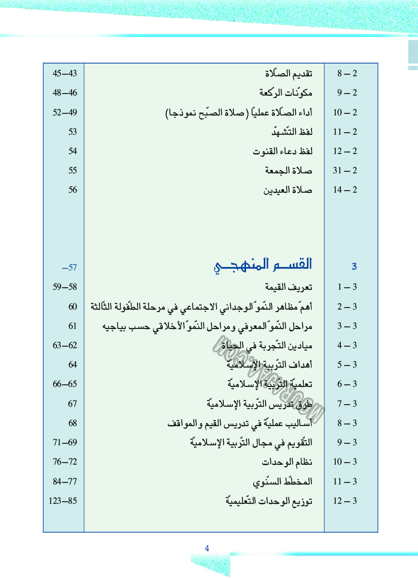 دليل المعلم ت اسلامية سنة 4
