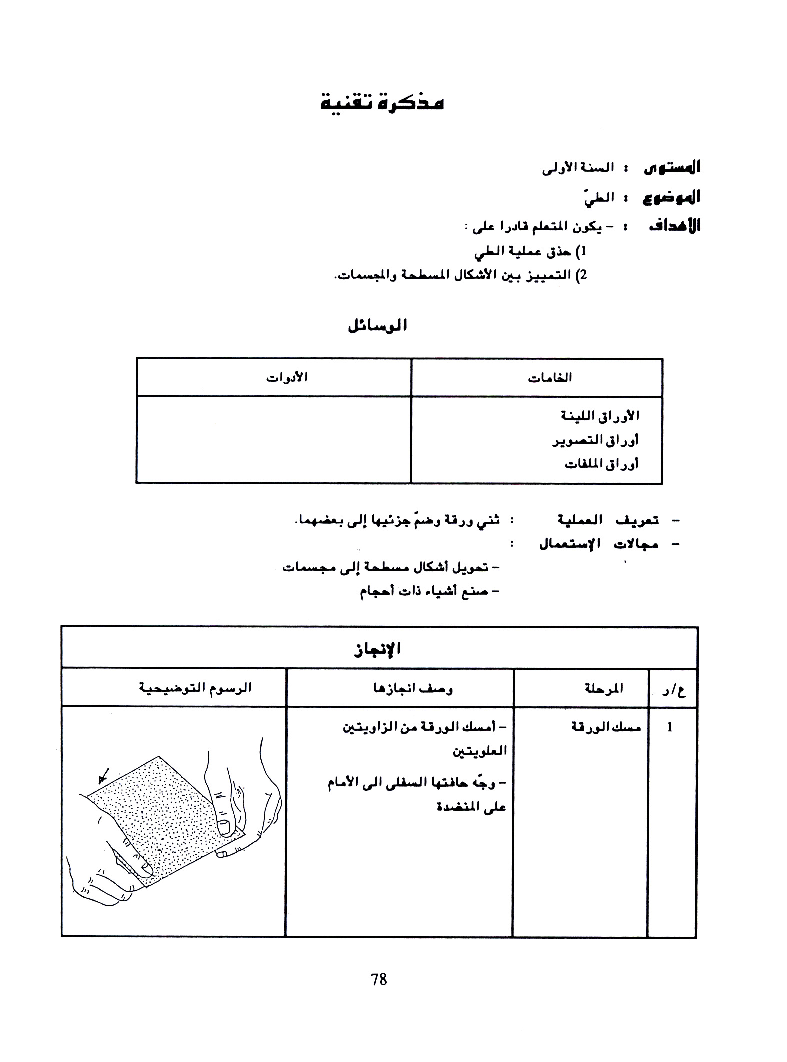 كتاب التربية التقنية سنة اولى و سنة ثانية2