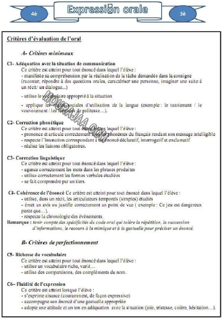 كل المعايير و نصوصها و مؤشراتها