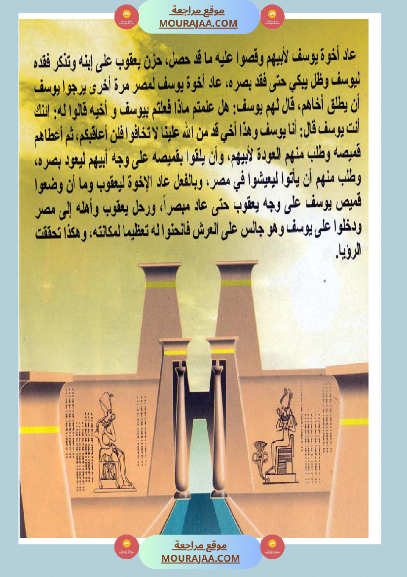 قصص الأنبياء للاطفال - يوسف عليه السلام