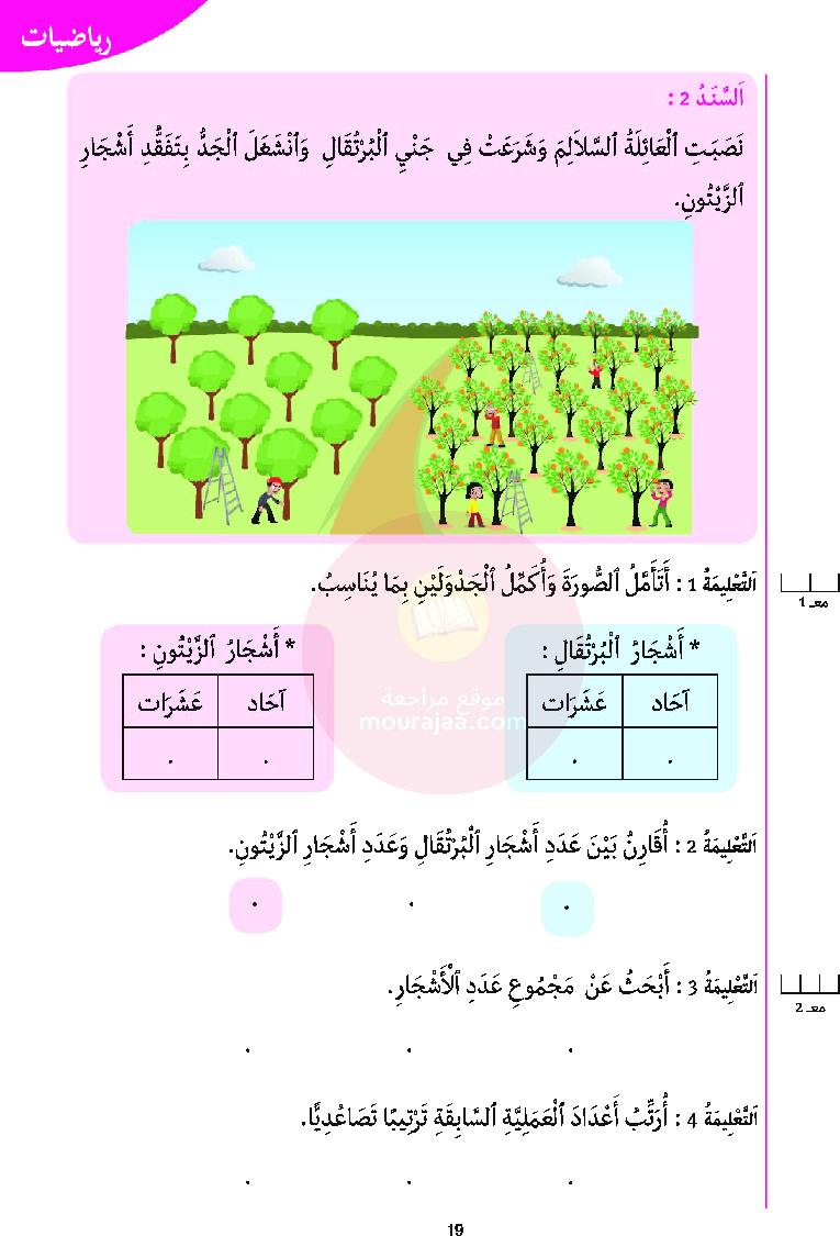 أرافق طفلي السنة الأولى السداسي الثاني موقع مدرستي