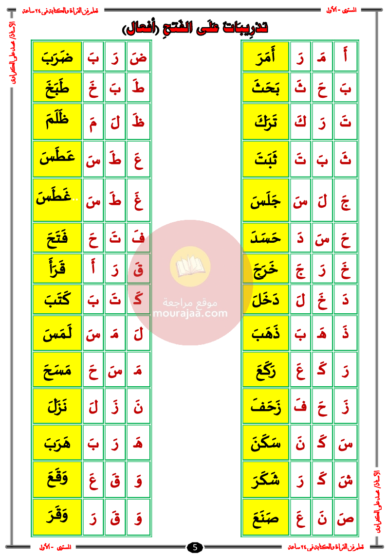 تعلم فن القراءة و الكتابة سنة تحضري و سنة أولى